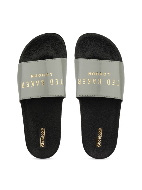 

Shoetopia Women Grey Solid Sliders