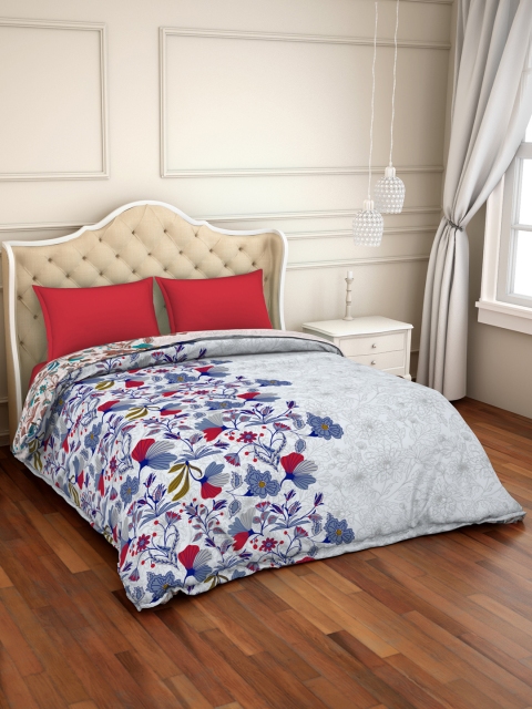 

CORE Designed by SPACES Blue Floral AC Room 150 GSM Double Bed Comforter