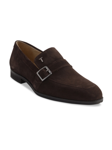 

TONI ROSSI Men Brown Leather Loafers