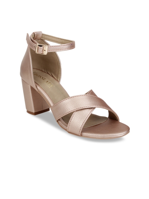 

SCENTRA Women Gunmetal-Toned Solid Heels, Metallic