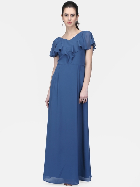 

Eavan Women Blue Solid Maxi Dress