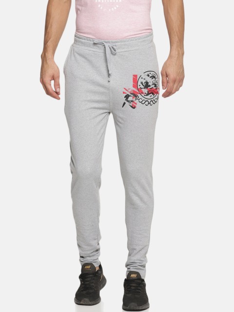 

Masculino Latino Men Grey Melange Solid Cotton Track Pants