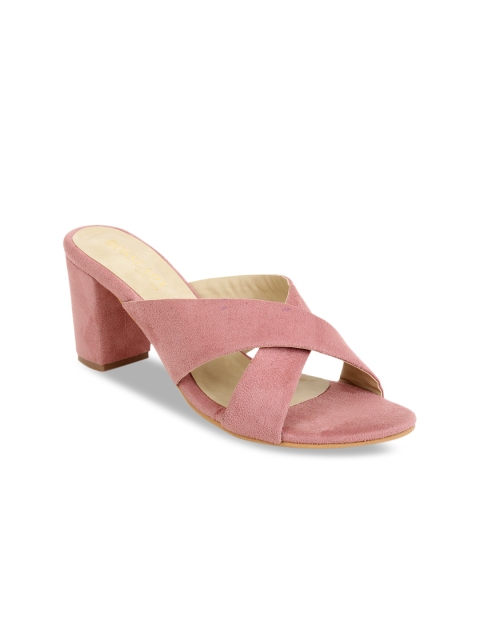 

SCENTRA Women Pink Solid Peep Toes