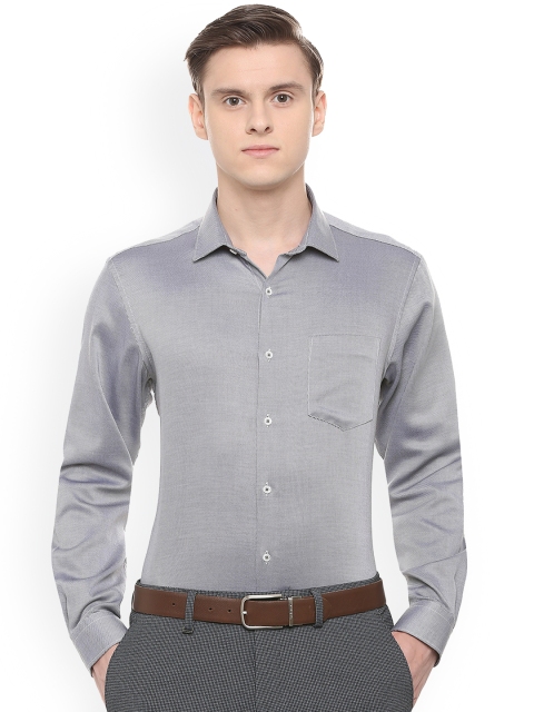 

Van Heusen Men Grey Regular Fit Solid Formal Shirt