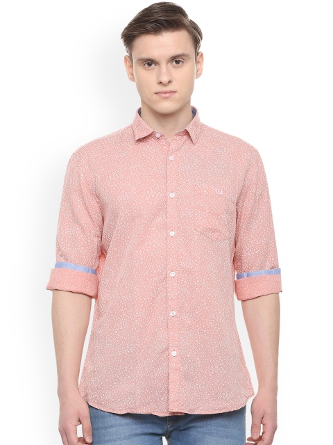 

Van Heusen Sport Men Pink Slim Fit Printed Casual Shirt