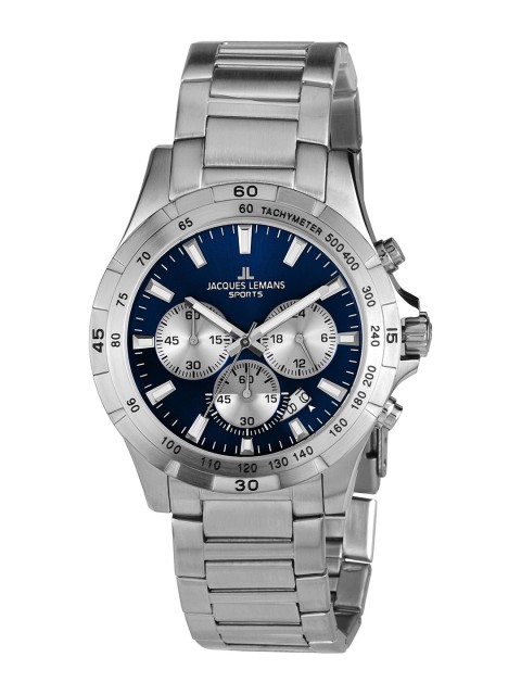 

Jacques Lemans Men Blue Automatic Quartz Watch 1-1670H.1