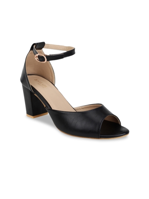 

SCENTRA Women Black Solid Sandals