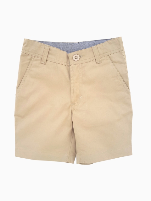 

Campana Boys Beige Solid Regular Fit Regular Shorts