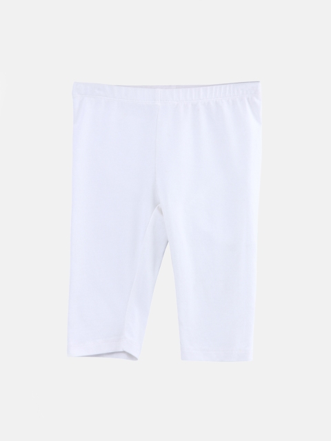 

Beebay Girls White Three Fourth Leggings