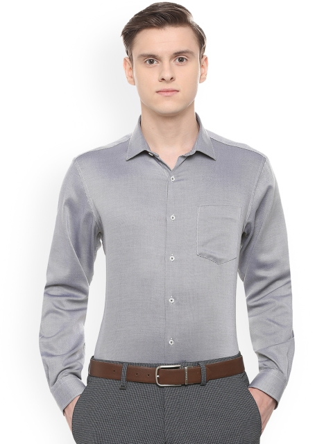 

Van Heusen Men Grey Regular Fit Solid Formal Shirt