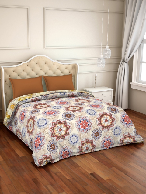 

CORE Designed by SPACES Brown & Beige Floral AC Room 150 GSM Double Bed Comforter
