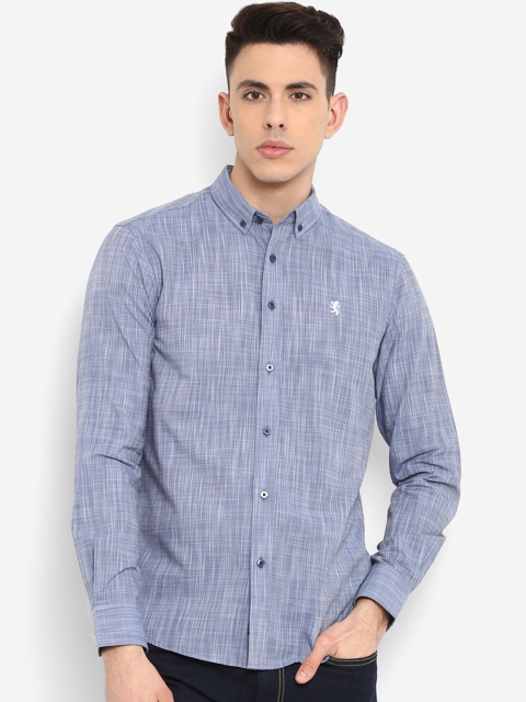

Red Tape Men Blue Regular Fit Solid Casual Shirt