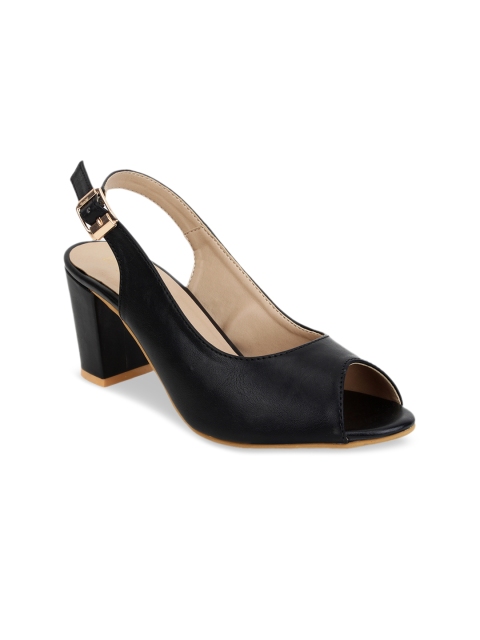 

SCENTRA Women Black Solid Peep Toes