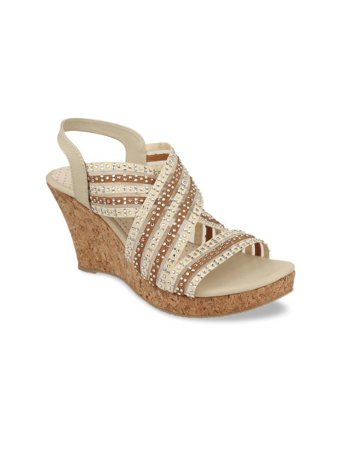 

Shoetopia Women Cream-Coloured Solid Heels