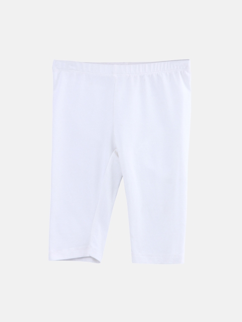 

Beebay Girls White Three Fourth Leggings