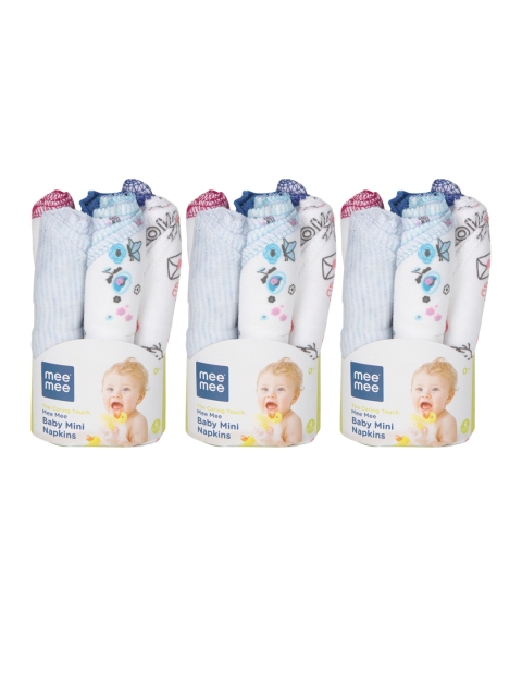 

Mee Mee Kids Multicoloured Set of 18 Cotton Baby Napkins, Multi