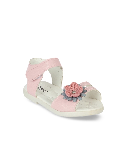 

Kittens Girls Pink Solid Open Toe Flats