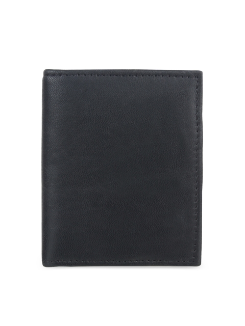 

Swiss Design Unisex Black Solid Leather Card Holder