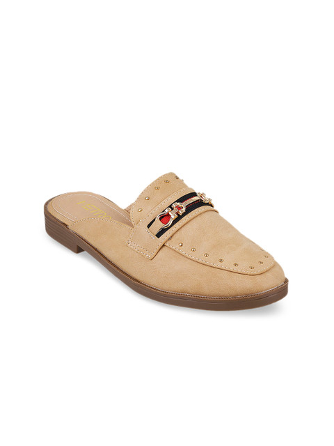 

Metro Women Beige Solid Mules