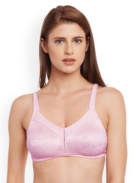 

SECRETT CURVES Pink Solid Non-Wired Non Padded Everyday Bra WOFHTG