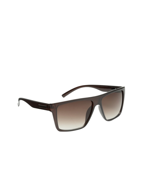 

Get Glamr Unisex Rectangle Sunglasses SG-UN-MT-235-12, Brown
