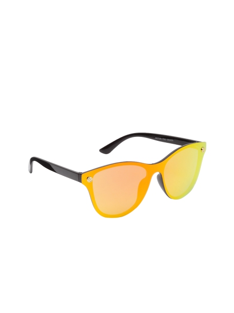 

Get Glamr Unisex Oval Mirrored Sunglasses SG-UN-MT-266-12, Orange