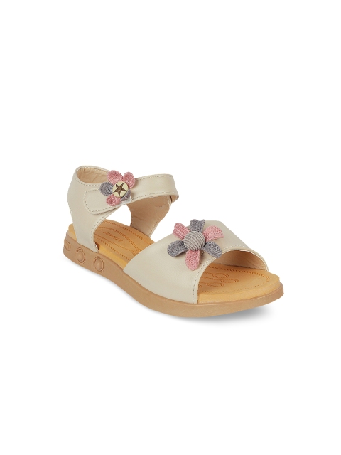 

Kittens Girls Beige Solid Open Toe Flats