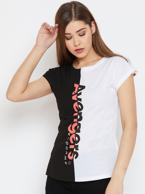 

Marvel by Wear Your Mind Women White Printed Top