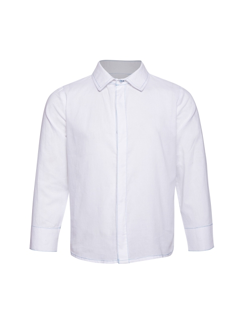 

Oxolloxo Boys White Regular Fit Solid Casual Shirt