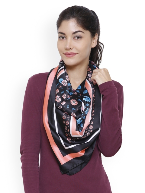 

Citypret Black & Pink Printed Scarf