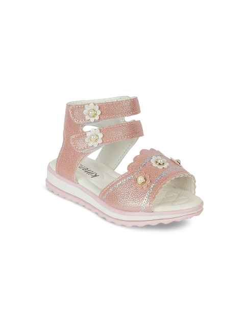 

Kittens Girls Pink Solid Open Toe Flats
