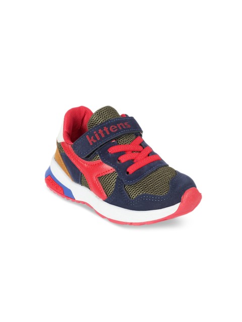 

Kittens Boys Blue & Coral Pink Lightweight Colourblocked Sneakers