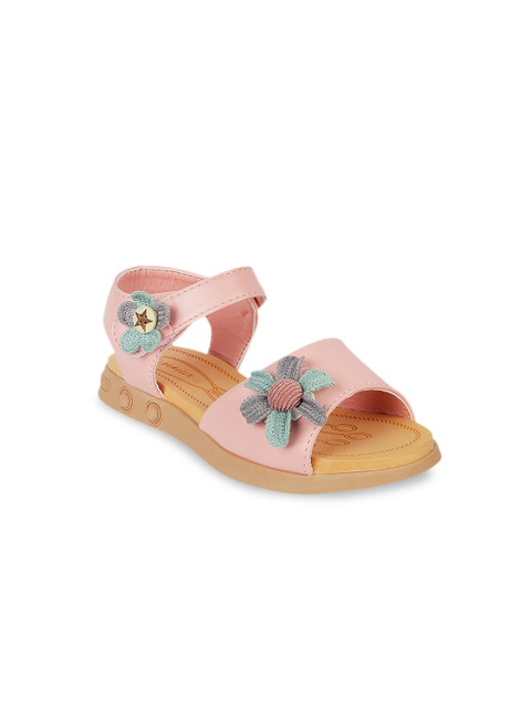 

Kittens Girls Pink Solid Open Toe Flats