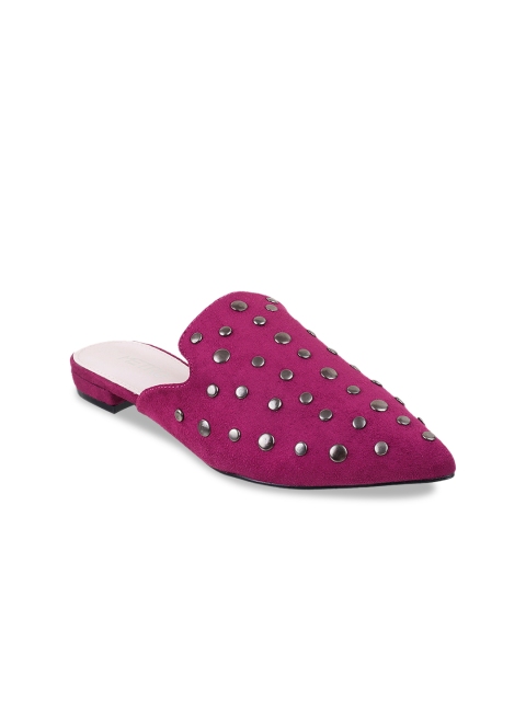 

Metro Women Purple Embellished Mules