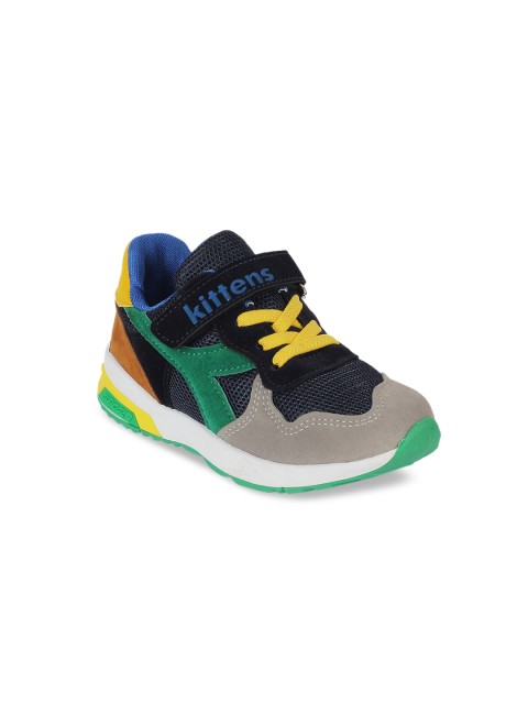

Kittens Boys Grey & Green Lightweight Colourblocked Sneakers