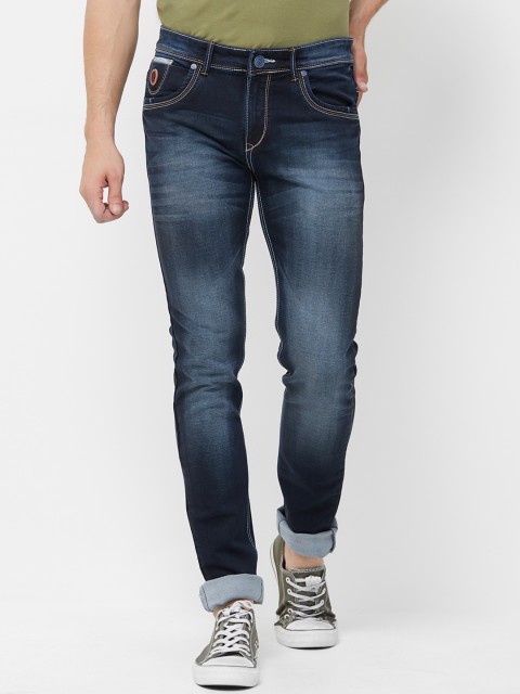 

Road Rockers Men Blue Skinny Fit Low-Rise Clean Look Stretchable Jeans