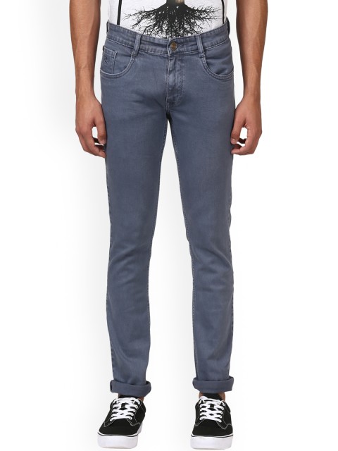 

Parx Men Grey Slim Fit Mid-Rise Clean Look Stretchable Jeans