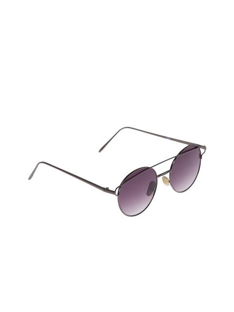 

SUPERMODA Unisex Round Sunglasses Swift-SM2109-C5, Black