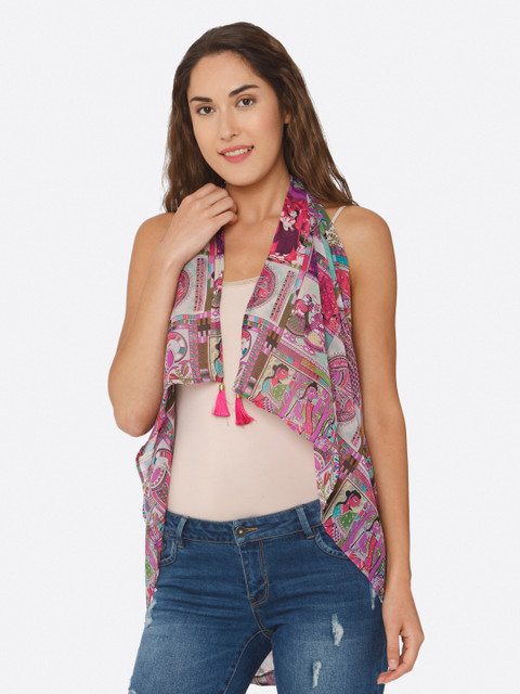 

shiloh Pink & Blue Printed Scarf