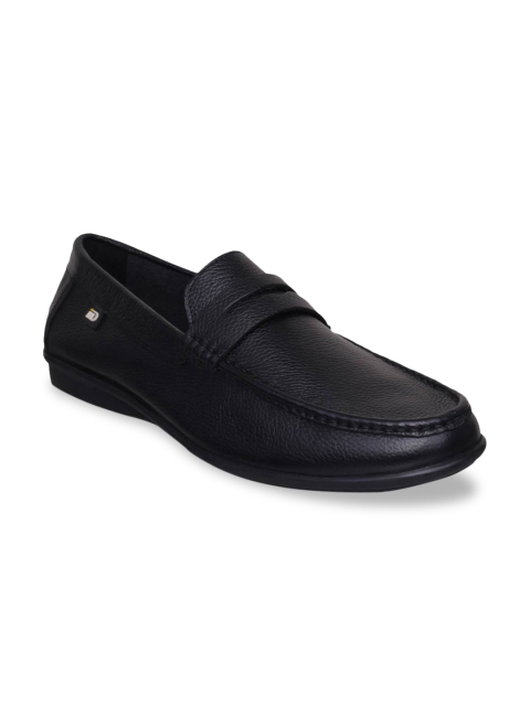 

ID Men Black Leather Loafers