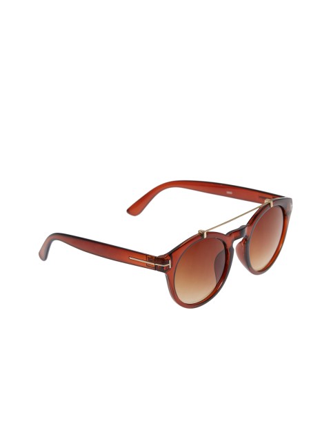 

SUPERMODA Unisex Round Sunglasses Faith-SM2101-C5, Brown