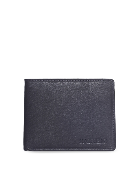 

CALFNERO Men Grey Solid Two Fold Wallet
