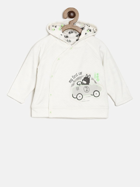 

MINI KLUB Boys Off-White Solid Tailored Jacket