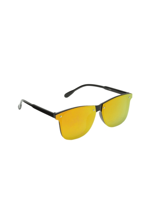 

Get Glamr Unisex Oval Mirrored Sunglasses SG-UN-MT-263-12, Orange