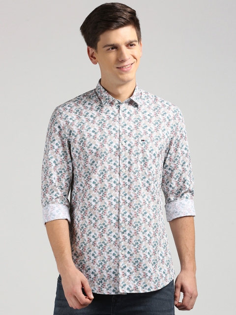 

Peter England Casuals Men Multicoloured Slim Fit Printed Casual Shirt, Multi