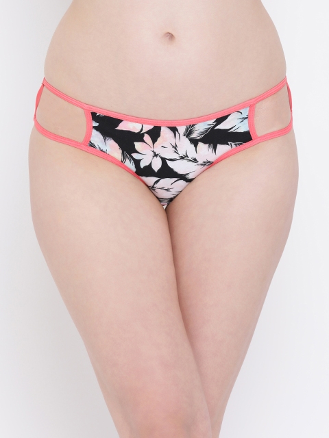 

Clovia Women Black Printed Bikini Briefs PN3094P13XL