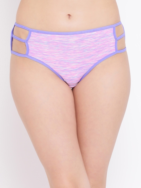 

Clovia Women Pink Solid Hipster Briefs PN3114P12XL, Purple