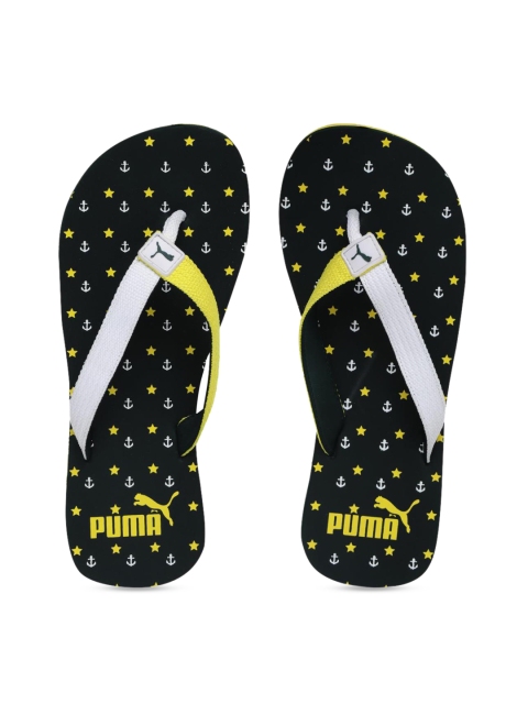 

Puma Unisex Green & White Colourblocked Thong Flip-Flops