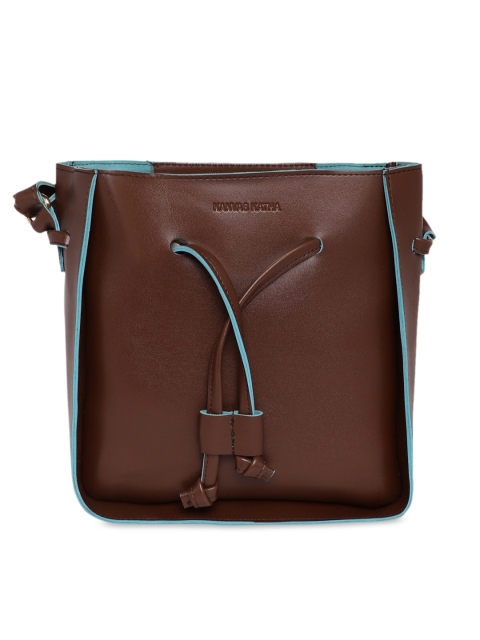 

Kanvas Katha Brown Solid Sling Bag