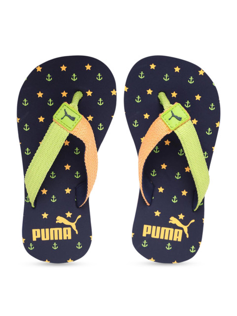 

Puma Unisex Navy Blue Printed Thong Flip-Flops